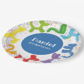 ASSIETTES EN CARTON BALLONS ANIMAUX D'ANNIVERSAIRE (Angle)