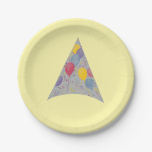 Assiettes En Carton Ballons Casquette de fête Plaques papier d'anniver