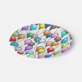 Assiettes En Carton Ballons d'anniversaire (Angle)
