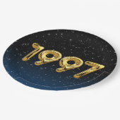 Assiettes En Carton Ballons D'Anniversaire 1997 En Étoiles (Angle)