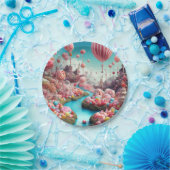 Assiettes En Carton Ballons de bonbons (Fête)