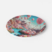 Assiettes En Carton Ballons de bonbons (Angle)