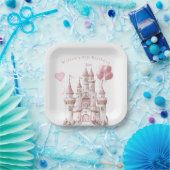 Assiettes En Carton Ballons de Château de Princesse (Fête)