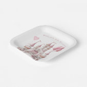 Assiettes En Carton Ballons de Château de Princesse (Angulaire)