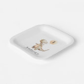 Assiettes En Carton Ballons de dinosaure (Angulaire)