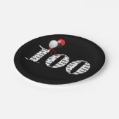 Assiettes En Carton Ballons de fête du 100e anniversaire (Angle)