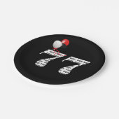 Assiettes En Carton Ballons de fête du 77e anniversaire (Angle)