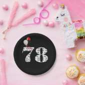 Assiettes En Carton Ballons de fête du 78e anniversaire (Fête)