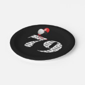 Assiettes En Carton Ballons de fête du 79e anniversaire (Angle)