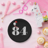 Assiettes En Carton Ballons de fête du 84e anniversaire (Fête)