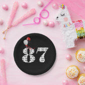 Assiettes En Carton Ballons de fête du 87e anniversaire (Fête)