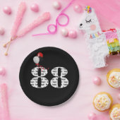 Assiettes En Carton Ballons de fête du 88e anniversaire (Fête)