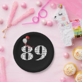 Assiettes En Carton Ballons de fête du 89e anniversaire (Fête)