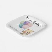 Assiettes En Carton Ballons d'ours en peluche - on peut attendre (Angulaire)