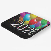 Assiettes En Carton Ballons du nouvel an 2026 (Angulaire)