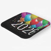 Assiettes En Carton Ballons du Nouvel An 2026 (Angulaire)