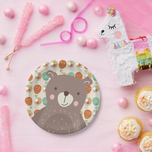 Assiettes En Carton Ballons Whimsical à air chaud (Fête)