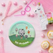 Assiettes En Carton Balloon à air chaud Animaux personnalisés Annivers (Fête)