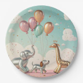 Assiettes En Carton Balloon Animal Parade – Fun and Luxurious Party Ar (Devant)