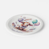 Assiettes En Carton Balloons Anniversaire Texas Longhorn Aquarelle Mig (Angle)