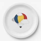 Assiettes En Carton Ballotte et crayon à air chaud (Devant)