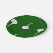 Assiettes En Carton Bals de golf en motif vert (Angle)