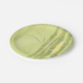Assiettes En Carton Bamboo vert (Angle)