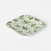Assiettes En Carton Banana Leaf With Triangles (Angulaire)