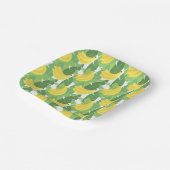 Assiettes En Carton Banana Leaves et Fruit Pattern (Angulaire)