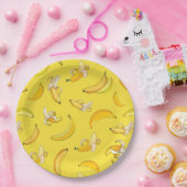 Assiettes En Carton Banana Pattern 4 (Fête)