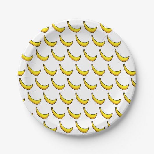 Assiettes En Carton Bananes (Devant)