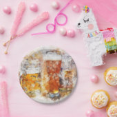 Assiettes En Carton Bande de bière (Fête)