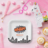 Assiettes En Carton Bande dessinée Superhero Anniversaire (Fête)