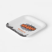 Assiettes En Carton Bande dessinée Superhero Anniversaire (Angulaire)