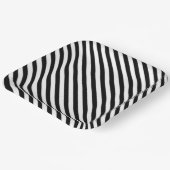 Assiettes En Carton Bande noire et blanche moderne (Angulaire)