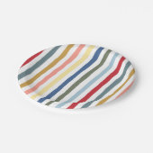 Assiettes En Carton Bandes dessinées à la main dans des couleurs moder (Angle)