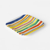 Assiettes En Carton bandes d'été (Angulaire)