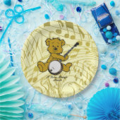 ASSIETTES EN CARTON BANJO BEAR- (Fête)
