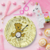 ASSIETTES EN CARTON BANJO BEAR- (Fête)