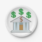 Assiettes En Carton Banquier des plaques de papier (Devant)