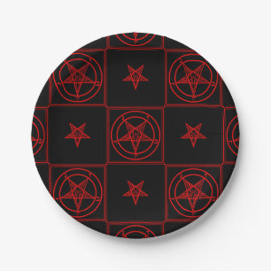 Assiettes En Carton Baphomet