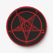 Assiettes En Carton Baphomet (Devant)