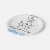 Assiettes En Carton Baptême de garçon (Angle)