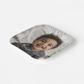 Assiettes En Carton Baptême photo ronde (Angulaire)