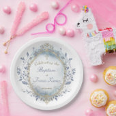Assiettes En Carton Baptism baby boy  (Fête)