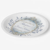 Assiettes En Carton Baptism baby boy  (Angle)