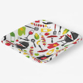 Assiettes En Carton Barbecue (Angulaire)