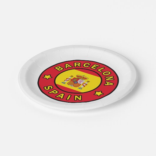 Assiettes En Carton Barcelone Espagne (Angle)