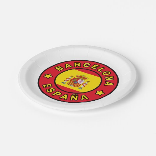 Assiettes En Carton Barcelone Espagne (Angle)