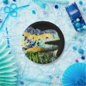 Assiettes En Carton Barcelone, Gaudi - lézard, Espagne (partie (Fête)